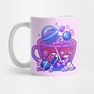 Pride Flag Teacup - Candy Bisexual Mug